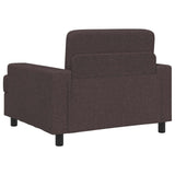 Armchair Dark Brown Fabric 42043458