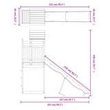 ZNTS Outdoor Playset Impregnated Wood Pine 3156939