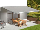 Replacement Fabric for Awning Anthracite and White 6x3.5 m 311994