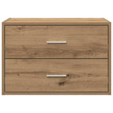 Cabinet with 2 Drawers Artisan Oak 60x31x40 cm Engineered Wood 858837