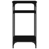 Side Table Black 40x30x75 cm Engineered Wood 825797