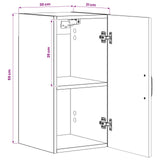 Bathroom Wall Cabinet HOORN High Gloss White 30 x 31 x 59 cm 897249