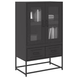 Highboard Black 68x39x111.5 cm Steel 853362
