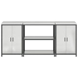 Kitchen Storage Set HATTEM 3 pcs Silver Galvanised Steel 3392671
