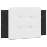 Bed Frame without Mattress "Zadar" Black and White 90x190 cm Single Faux Leather 3208154