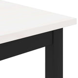 Coffee Table White 100 x 50 x 45 cm Solid Pine Wood 892766