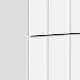 Bedside Cabinet High Gloss White 43 x 34.5 x 49.5 cm 894303