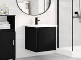 Bathroom Vanity Unit with Tap Black Oak 42 x 40 x 74.5 cm 889530