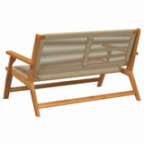 Garden Furniture Beige 122 x 78 x 73 cm Solid Acacia Wood 367825
