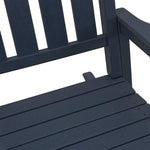 Garden Rocking Chair 3 pcs Navy 38 x 38 x 46cm Plastic 3335815