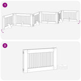 Dog Gate with Stands 6 pcs Sonoma Oak 100 x 60 cm 892122
