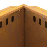 Smokeless Fire Pit Rusty 48 x 48 x 51 cm Weathering Steel 858977