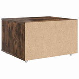 Drawer Cabinet with Wheel Smoked Oak 55 x 45 x 31 cm 869310