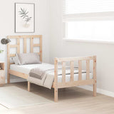 Bed Frame without Mattress Small Single Solid Wood Pine 3191931