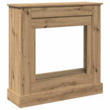 Fireplace Surround Artisan Oak 90x30x90 cm Engineered Wood 854597