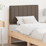 Upholstered Headboard Brown and Taupe 80 cm Solid Pine Wood 880206