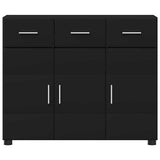 Sideboard FLORIN Black 88.5 x 30.5 x 73 cm Engineered Wood 880312