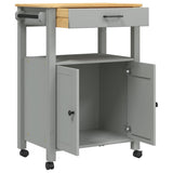Kitchen Trolley MONZA 60x40x88.5 cm Solid Wood Pine 376098