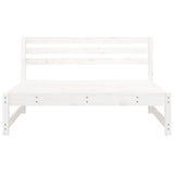 Garden Middle Sofas 2 pcs White 120x80 cm Solid Wood Pine 825717