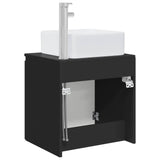 Wall-Mounted Sink Vanity Black 49.5 x 41 x 63 cm 890403