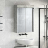 Bathroom Mirror Cabinet TULUM Concrete Grey 60 x 16.5 x 78 cm 880364
