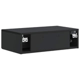 Wall-Mounted Side Table Black 59 x 34.5 x 17 cm Engineered Wood 898146