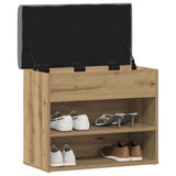 Shoe Bench Artisan Oak 62x32x50 cm Engineered Wood 857630