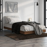 Bed Frame without Mattress Brown Oak 90x200 cm Engineered Wood 832276
