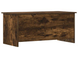 Storage Chest Smoked Oak 80 x 40 x 50 cm Engineered Wood 8011263