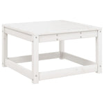 8 Piece Garden Lounge Set White Solid Wood Pine 3216941