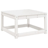 8 Piece Garden Lounge Set White Solid Wood Pine 3216941