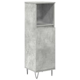 3 Piece Bathroom Furniture Set Concrete Grey Engineered Wood 3324956