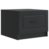 Coffee Table with Drawer Black 49 x 50 x 37 cm Engineered Wood 895886