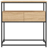 Console Table Sonoma Oak 75x40x75 cm Engineered Wood 834156