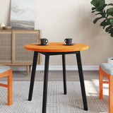 Table Top Round Wax Brown 70x2.5 cm Solid Wood Pine 847128