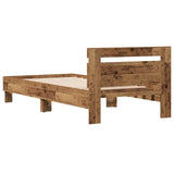 Bed Frame with Headboard Old Wood 80 x 200 cm Engineered Wood 8009017