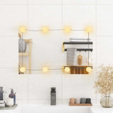 Wall Mirror with LED Lights 40x60 cm Glass Rectangle 3189152
