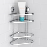 ZNTS EISL Shower Corner Rack Chrome 22x18x35 cm 438828