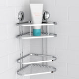 ZNTS EISL Shower Corner Rack Chrome 22x18x35 cm 438828