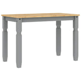 3 Piece Dining Set PANAMA Grey Solid Wood Pine 3345195