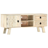 TV Cabinet 110x30x44 cm Solid Mango Wood 282869