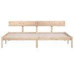 Bed Frame without Mattress Solid Wood Super King 810162