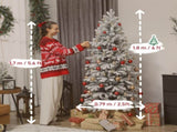 6ft Flocked Artificial Christmas Tree T3398P424895