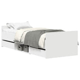 Bed Frame without Mattress White 90x190 cm Single 3203810