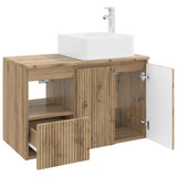 Bathroom Furniture Set 2 pcs Artisan Oak Engineered Wood 3404053