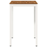 Garden Bar Table Natural and White 70 x 68.5 x 105 cm 901335
