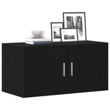 Wall Cabinet Black Oak 80x39x40 cm Engineered Wood 862012