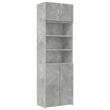Storage Cabinet Concrete Grey 70x42.5x225 cm Engineered Wood 3281318