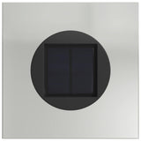 Solar LED Pathway Light 2 pcs Silver Galvanized Steel 879763