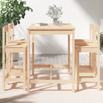 5 Piece Garden Bar Set Solid Wood Pine 3154750